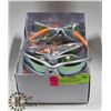Image 1 : BOX OF SILVER & ORANGE DESIGNER SUNGLASSES