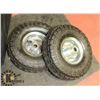 Image 1 : PAIR OF AIR FILLED CART TIRES