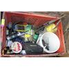 Image 1 : RED CRATE WITH TOOLS & ACCESSORIES