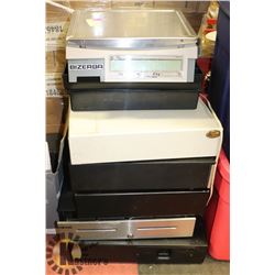 LOT OF ASSORTED CASH DRAWERS AND MORE