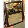Image 1 : WOOD FRAMED MIRROR, 26 X 32