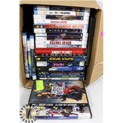 BOX OF DVDS