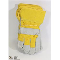 SET OF 3 NEW LINED WORK GLOVES NEW