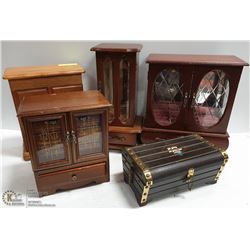 5 JEWELLERY BOXES