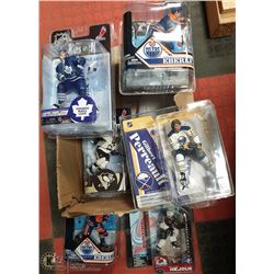 LOT OF SIX ASSORTED NHL ACTION FIGURES