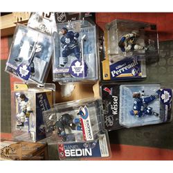 LOT OF SIX ASSORTED NHL ACTION FIGURES