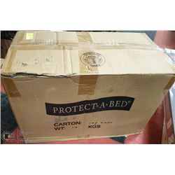 BOX OF 8 NEW 3/4 SIZE MATTRESS COVERS