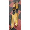Image 1 : PAIR OF VINTAGE WESTERN WOODEN WATER SKIS