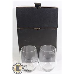 SET OF 6 NEW WATER / WINE GLASSES IN PACKAGING