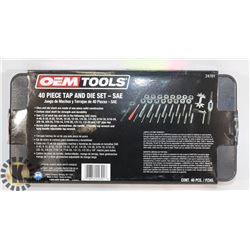 NEW OEMTOOLS 40 PC TAP & DIE SET - SAE