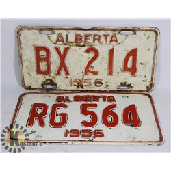VINTAGE PAIR OF ALBERTA LICENSE PLATES