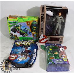 LOT OF COLLECTIBLES:  TMNT, GHOSTBUSTERS AND MORE