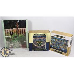 3 NEW JIGSAW PUZZLES.