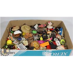 250+ PIECE VINTAGE KEYCHAIN LOT