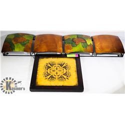 TWO PIECES OF METAL ARTWORK