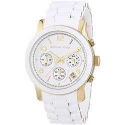 NEW MICHAEL KORS WHITE DIAL/BAND 40MM MSRP $375