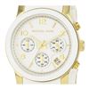 Image 2 : NEW MICHAEL KORS WHITE DIAL/BAND 40MM MSRP $375