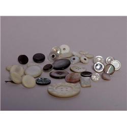 Lot of Old Shell Buttons