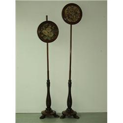 Pair Georgian Pole Stands