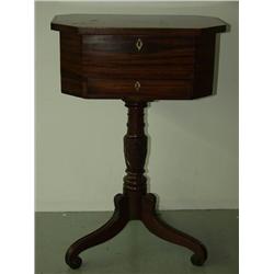 Early Victorian Mahogany Sewing Table
