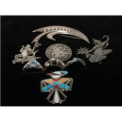 Jewelry: Silver Brooches and Rings