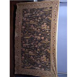 Antique Chinoisserie Loomed Tapestry