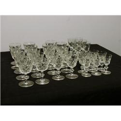 English Cut Crystalware: Stem Glasses