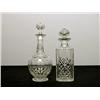 Image 1 : Two Fine Cut Crystal Decanters