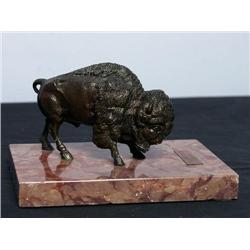 Winnipeg Buffalo on Marble Base 1954