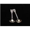 Image 1 : Two Georgian Sterling Condiment Spoons