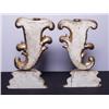 Image 2 : Carved Wood Cornucopia Candlestands