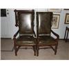 Image 1 : Pair of Walnut Library Chairs