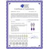 Image 2 : Genuine 2.53 ctw Amethyst & Diamond Earrings 14KT Rose Gold - REF-58A2K