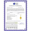 Image 2 : Genuine 9.55 ctw Citrine & Diamond Necklace 14KT Yellow Gold - REF-25R3P
