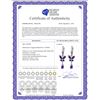 Image 2 : Genuine 2.74 ctw Amethyst Earrings 14KT White Gold - REF-42Z6N