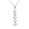Image 1 : 1 CTW Diamond Necklace 14K White Gold - REF-92N3Y