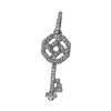 Image 1 : 0.14 CTW Diamond Necklace 14K White Gold - REF-17H8M