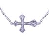 Image 1 : 0.09 CTW Diamond Necklace 14K White Gold - REF-19Y2X