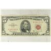 Image 1 : 1963 $5 US RED SEAL NOTE