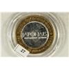 Image 2 : CASINO $10 SILVER TOKEN (UNC) MIRAGE (JAPONAIS