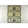 Image 1 : 1953 & 1953-C $2 US RED SEAL NOTES AND 1976