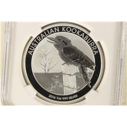 2016-P AUSTRALIA KOOKABURRA 1 OZ SILVER DOLLAR