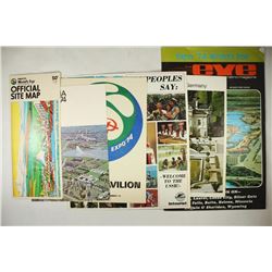 6 ASSORTED EXPO' 74 WORLDS FAIR PIECES. OFFICIAL