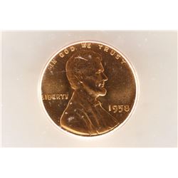 1958 LINCOLN CENT ICG MS67 RD