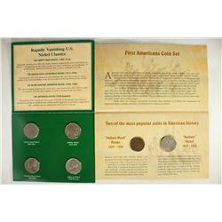 2 US COIN SETS AMERICAN NICKELS OF THE 20TH