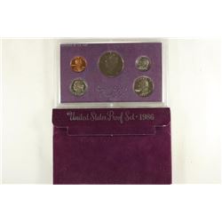 1986 US PROOF SET (WITH BOX)