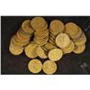 Image 1 : ROLL OF 40-1943 CANADA TOMBAC FIVE CENTS