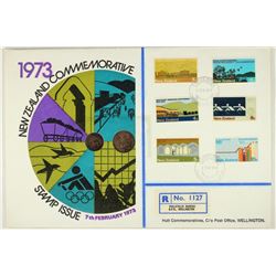 1973 NEW ZEALAND COMMEMORATIVE STAMP ISSUE PNC