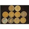 Image 1 : 10 ASSORTED 1880'S & 90'S INDIAN HEAD CENTS