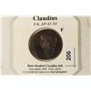 Image 3 : 41-54 A.D. CLAUDIUS ANCIENT COIN (FINE)